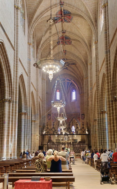 20 - The interior of the Cathedral of Santa María la Real in Pamplona, Spain